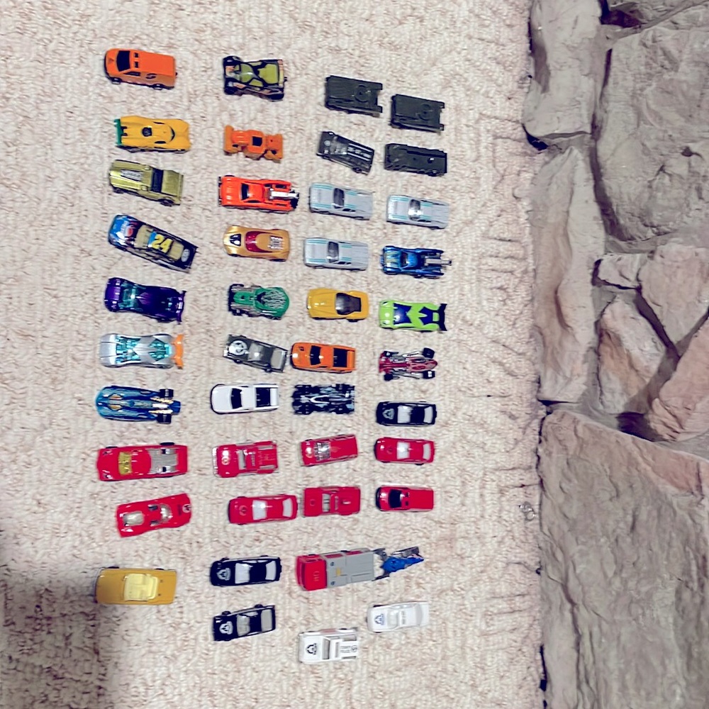 Assorted 43 mixed Car and trucks Lot. Some older and some new. As is condition.